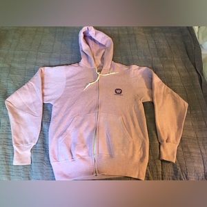 Warner Bros Hoodie Ladies Sz S PinkHeather Sweatshirt Authentic Employee item NM